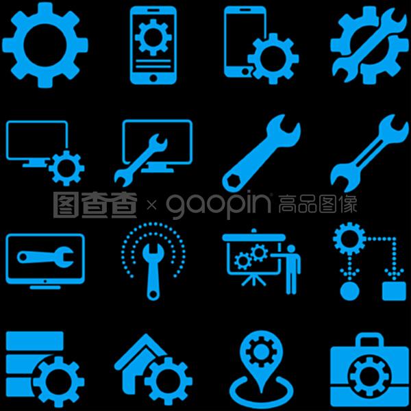 電腦與辦公設備維修 選項、服務工具與圖標集概述